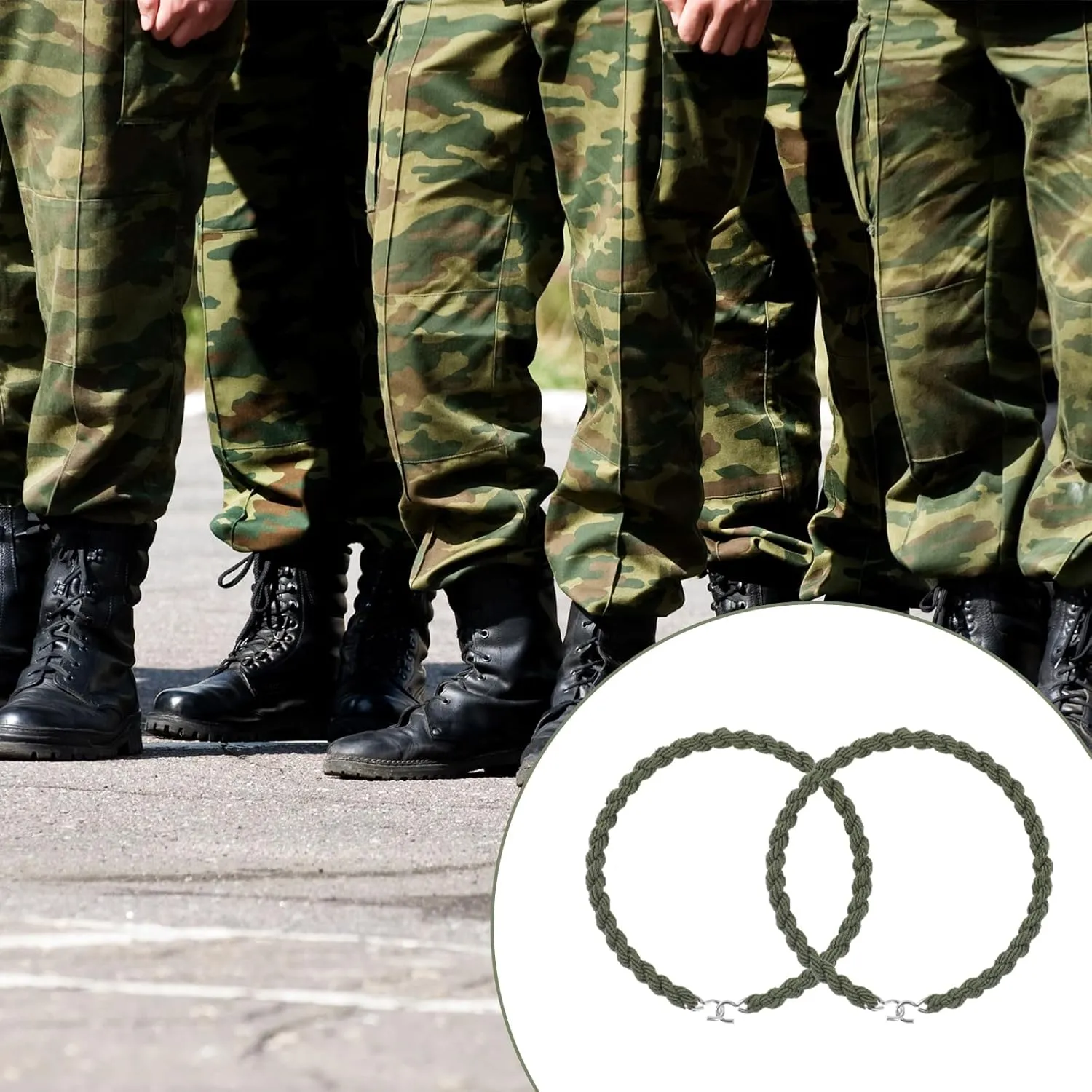 14pcs Boot Blousers Military Elastic Boot Strap Boot Bands Blousing Straps with Metal Hook for Pants Men and Women