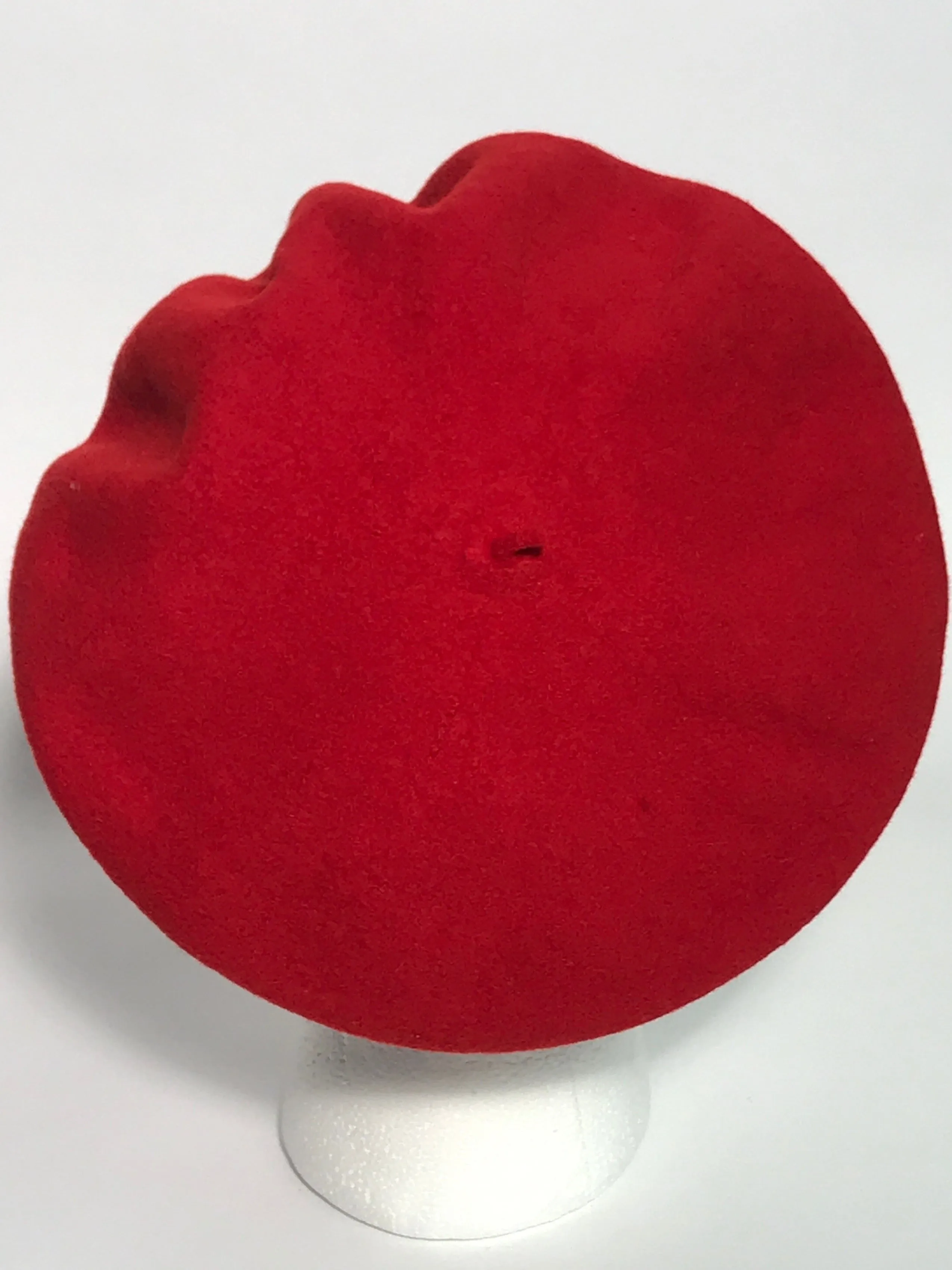 1970s Red French Style Wool Beret