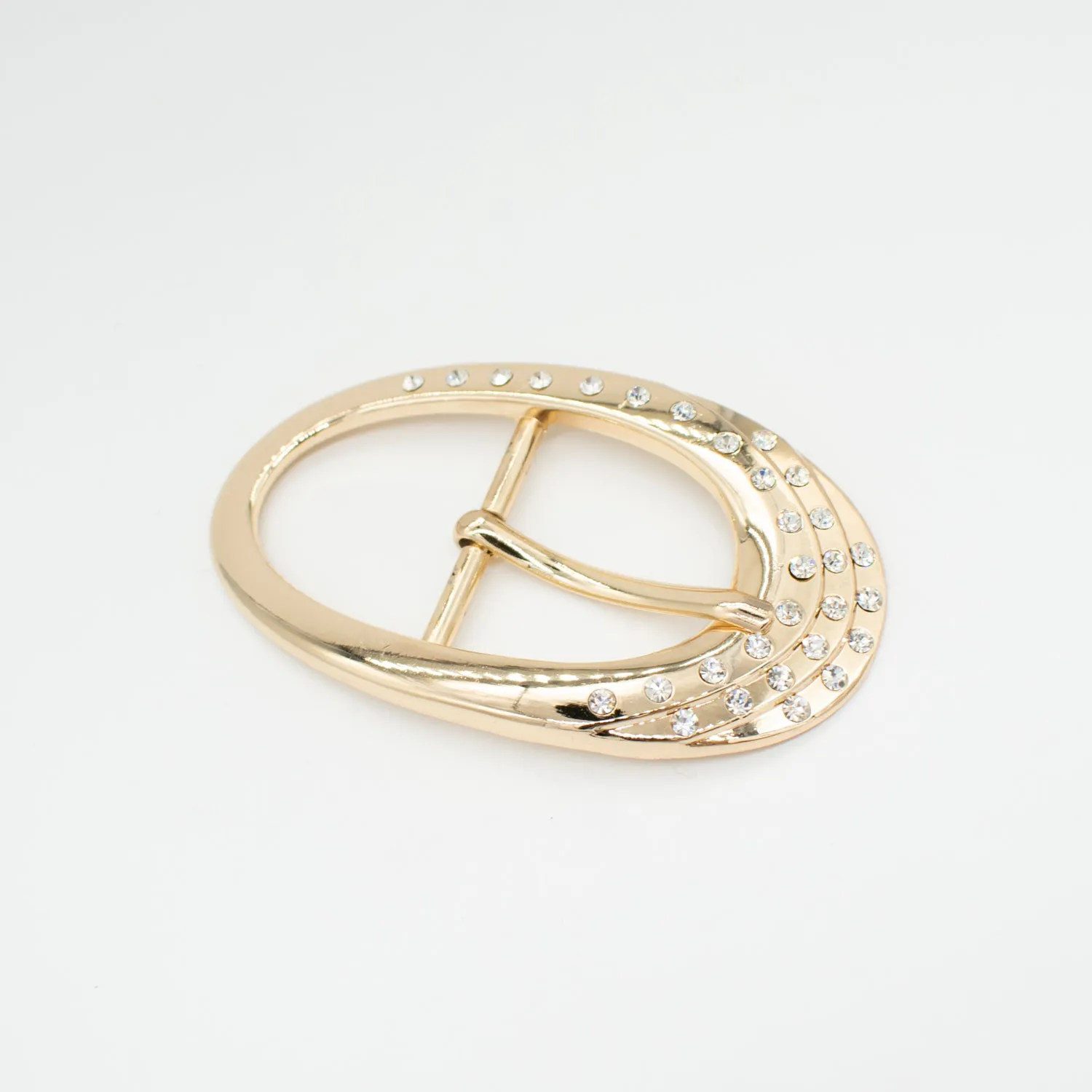 Birch Metal & Diamante Decor Fashion Buckle Design-3