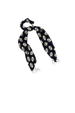 Black Scrunchie Silk