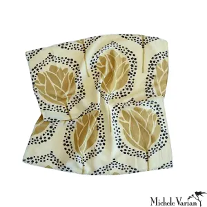 Block Printed Bandana Golden