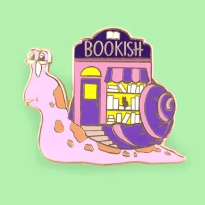 Bookish Snail Lapel Pin