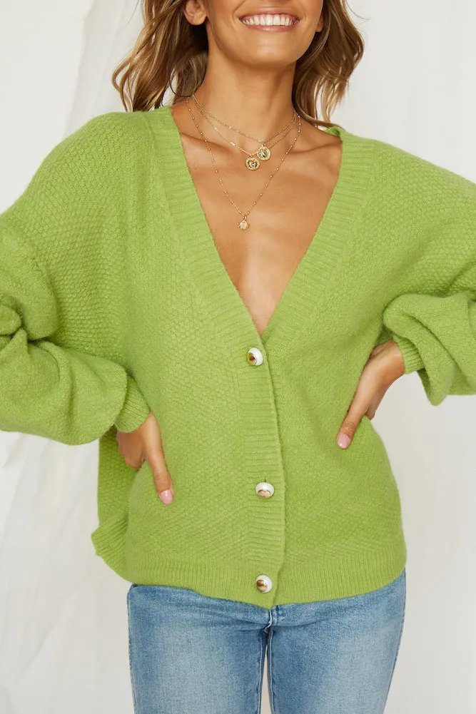 Colette Cardigan Lime
