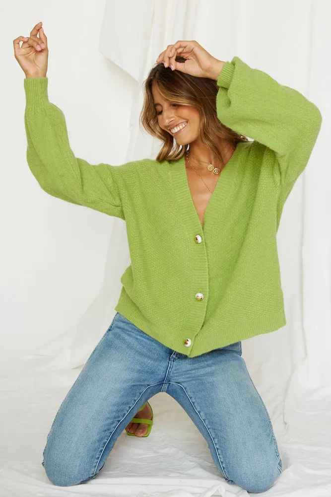 Colette Cardigan Lime