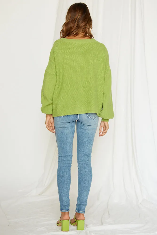 Colette Cardigan Lime
