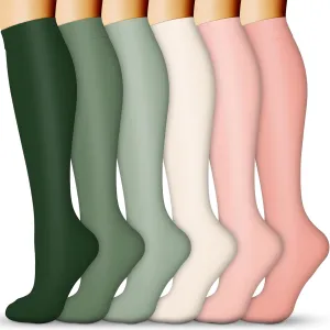 Compression Socks for Women & Men 15-20 mmHg, Best for Medical, Nursing, Running, Athletic, Varicose Veins, Travel