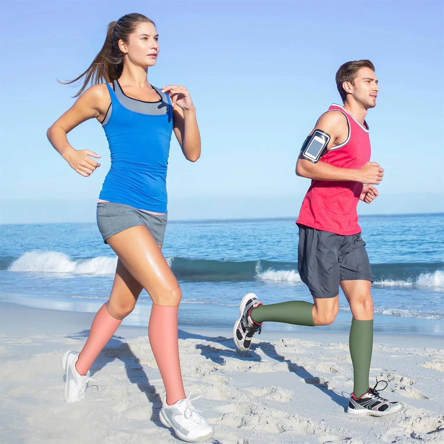 Compression Socks for Women & Men 15-20 mmHg, Best for Medical, Nursing, Running, Athletic, Varicose Veins, Travel
