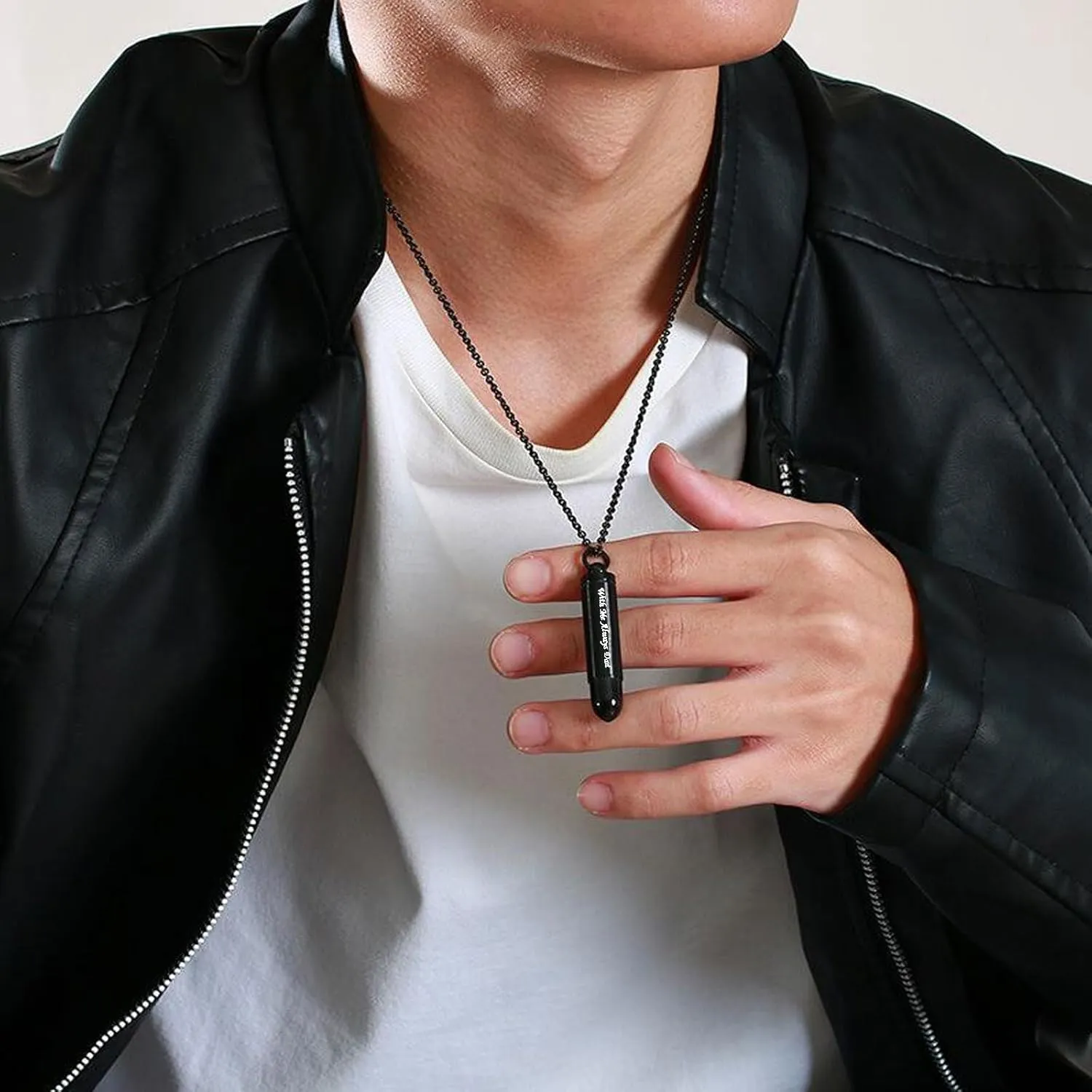 Cylinder Urn Necklaces for Ashes for Men Cremation Jewelry Ash Necklace Pendant Keepsake Ashes Memorial Jewelry