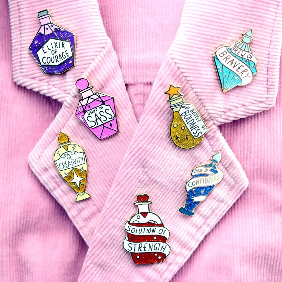 Dose Of Confidence Lapel Pin