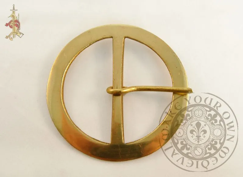 Extra Large Round Renaissance Pirate buckle-70mm Strap Width