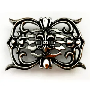 Fleur De Lis Belt Buckle - Stainless Steel - 370029