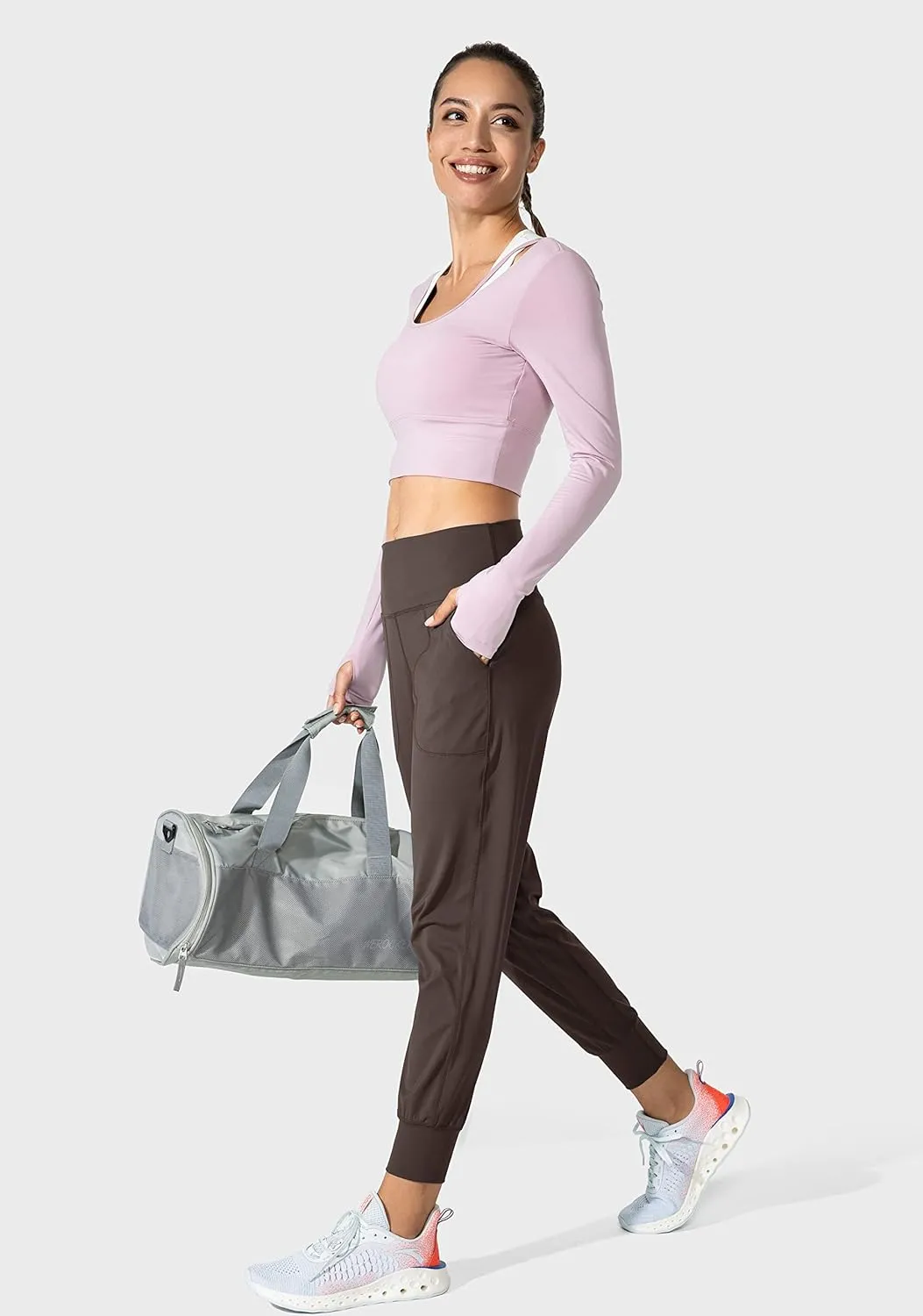 G Gradual Women's Joggers High Waisted Yoga Pants with Pockets Loose Leggings for Women Workout, Athletic, Lounge