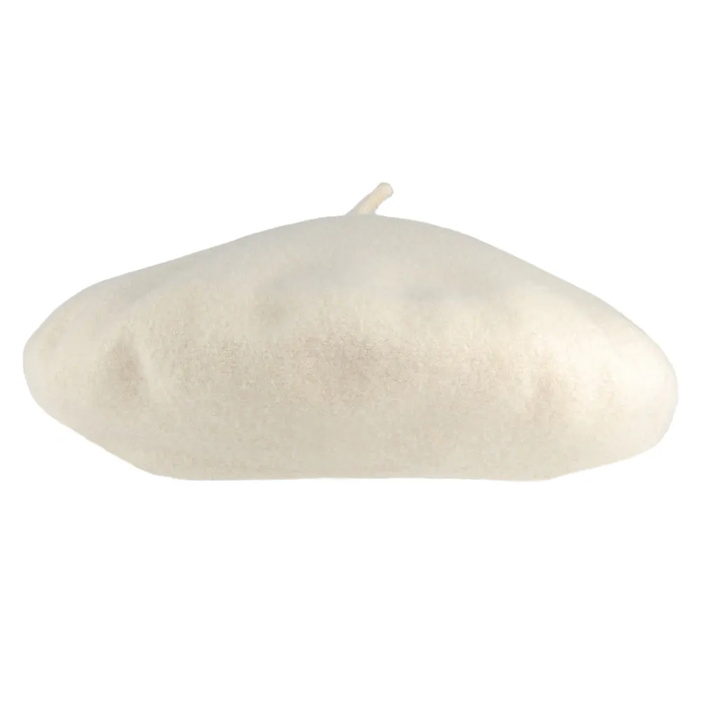 Héritage par Laulhère Hats Authentique Merino Wool Beret - Natural