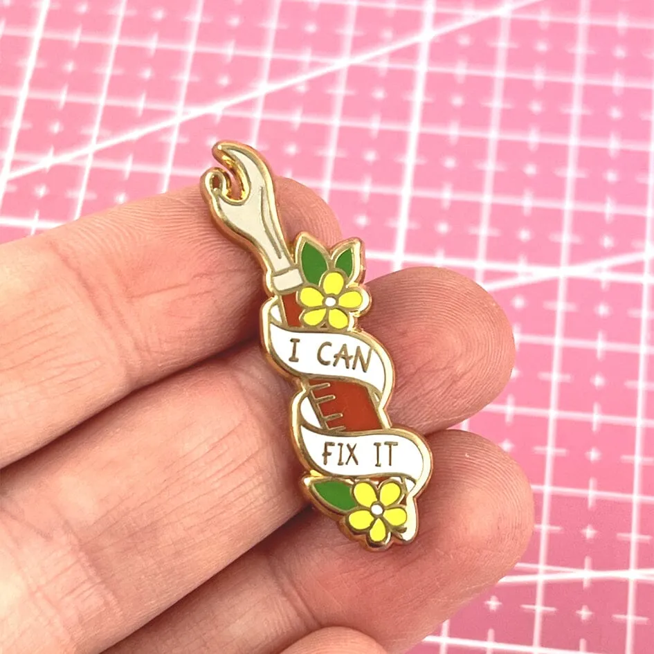 I Can Fix It Seam Ripper Lapel Pin