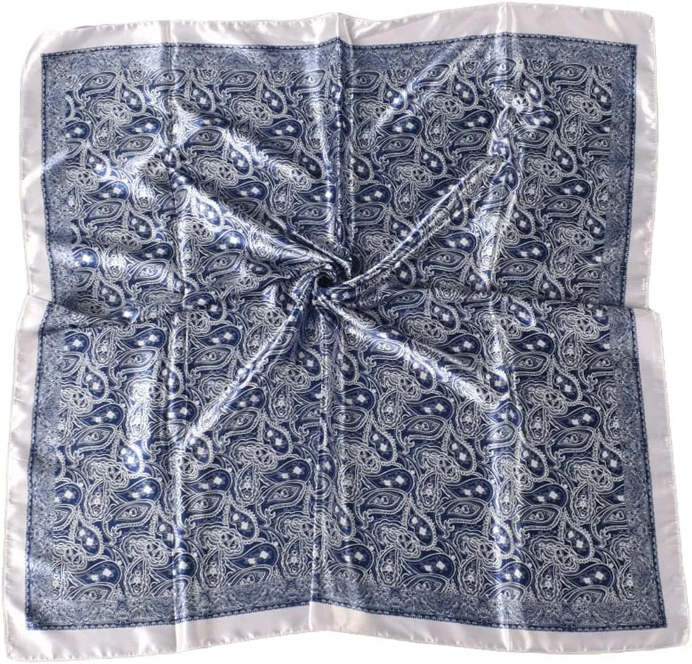 K-Elewon 35" Large Women's Satin Square Silk Feeling Hair Scarf Wrap Headscarf