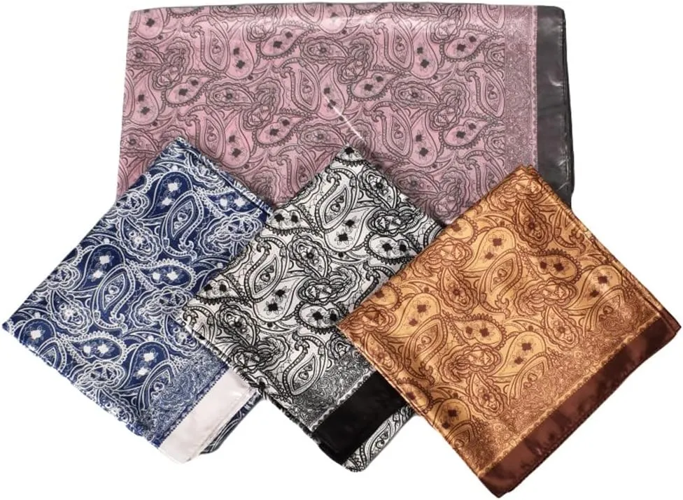 K-Elewon 35" Large Women's Satin Square Silk Feeling Hair Scarf Wrap Headscarf