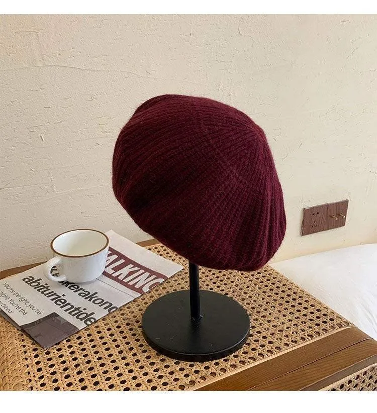 Knitted Beret Hat for Women/ Girl