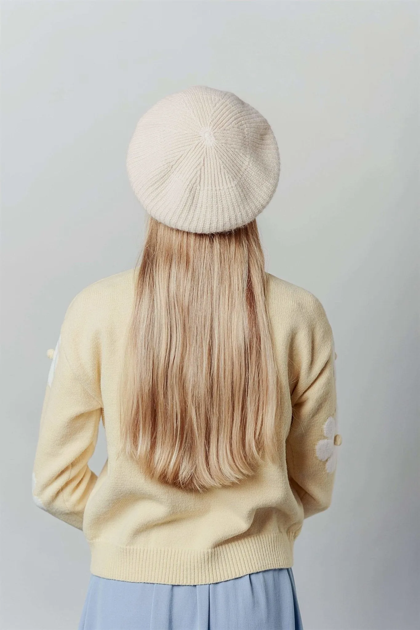 Knitted Beret Hat for Women/ Girl