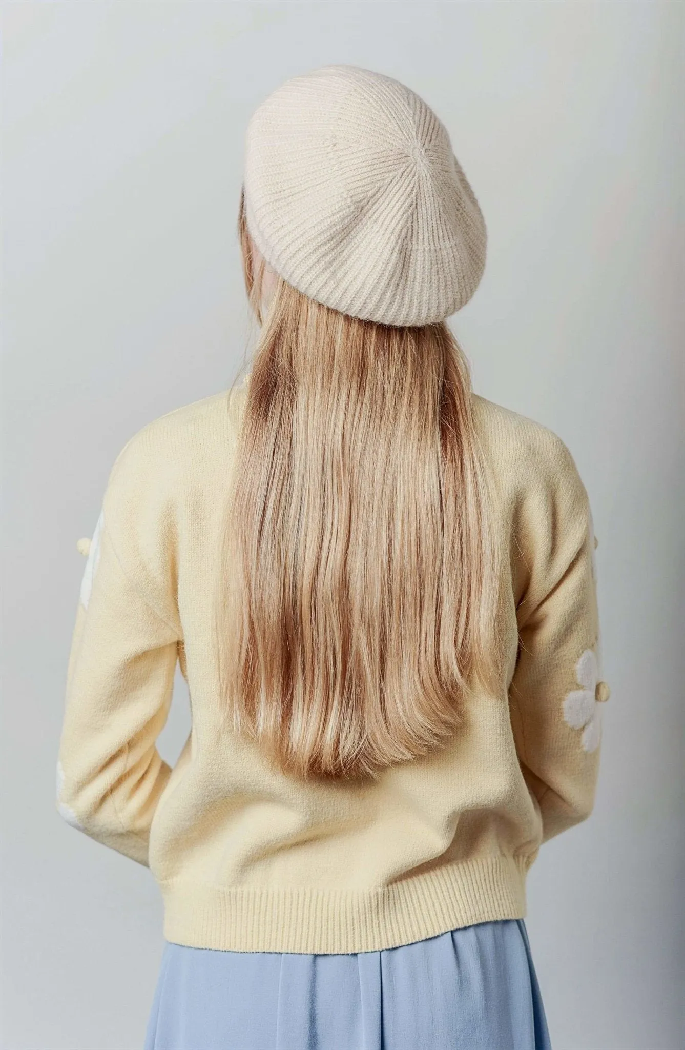 Knitted Beret Hat for Women/ Girl