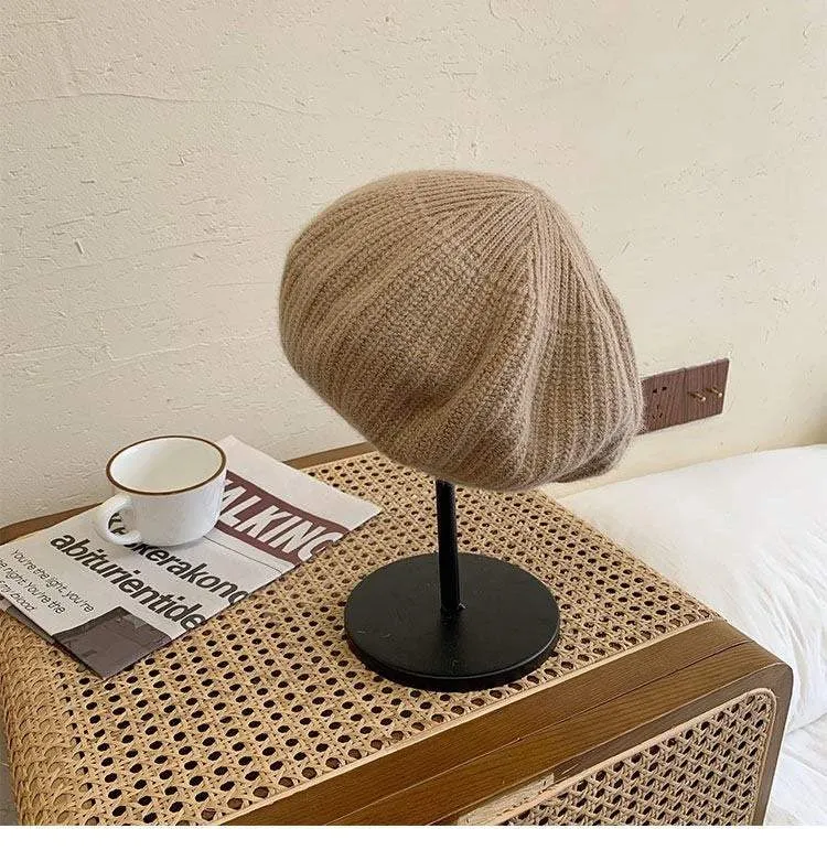 Knitted Beret Hat for Women/ Girl