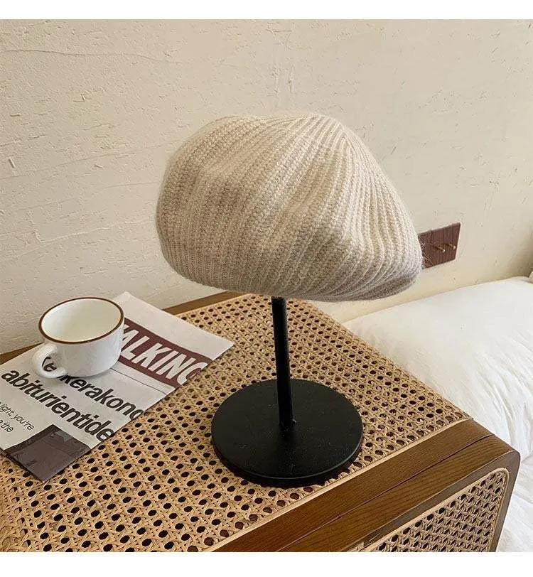 Knitted Beret Hat for Women/ Girl