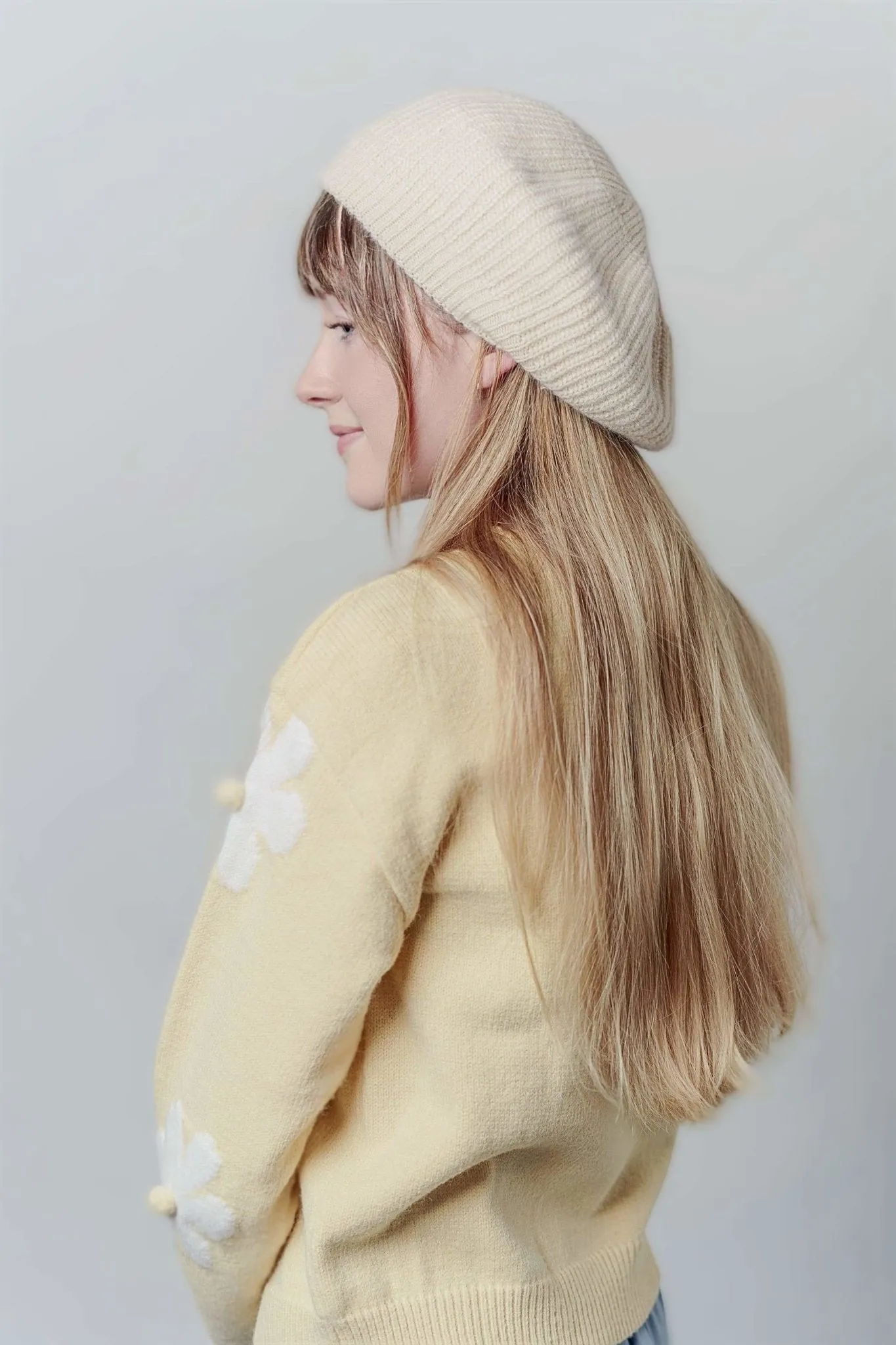 Knitted Beret Hat for Women/ Girl