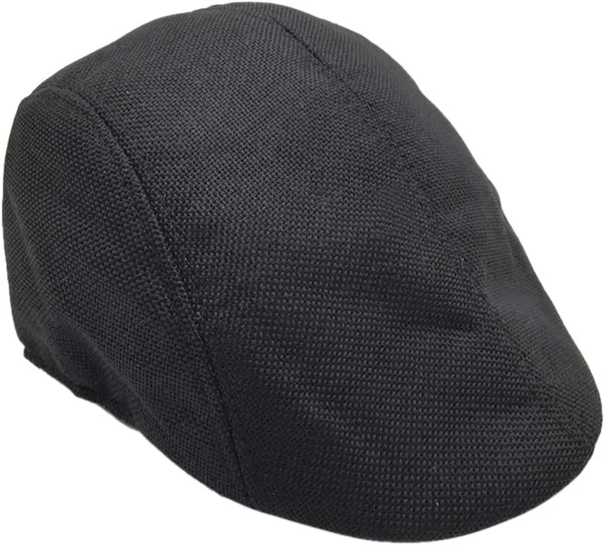 Men's Classic Herringbone Wool Newsboy Hat Winter Hats Gatsby Hunting Fishing Hat for Men Leather Fedora Hats