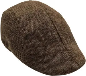 Men's Classic Herringbone Wool Newsboy Hat Winter Hats Gatsby Hunting Fishing Hat for Men Leather Fedora Hats
