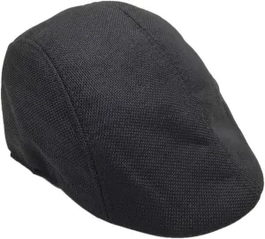 Men's Classic Herringbone Wool Newsboy Hat Winter Hats Gatsby Hunting Fishing Hat for Men Leather Fedora Hats