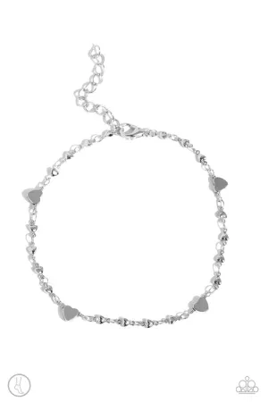 Paparazzi Bracelet ~ Highlighting My Heart - Silver