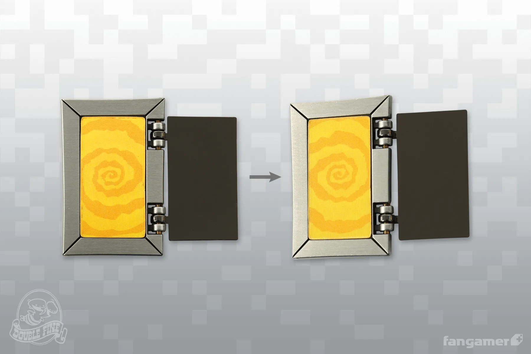 Psycho-Portal Hinged Lenticular Pin