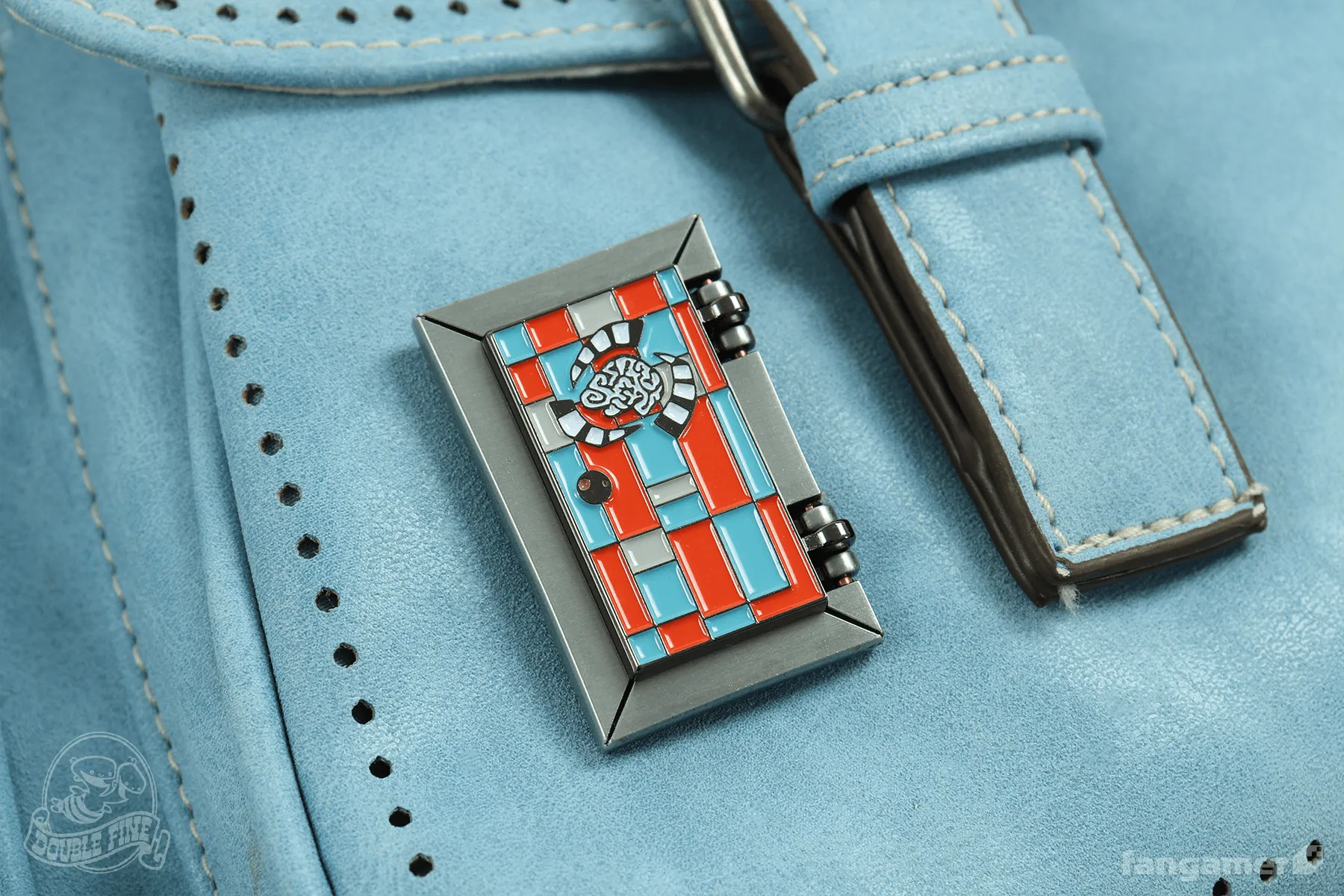 Psycho-Portal Hinged Lenticular Pin