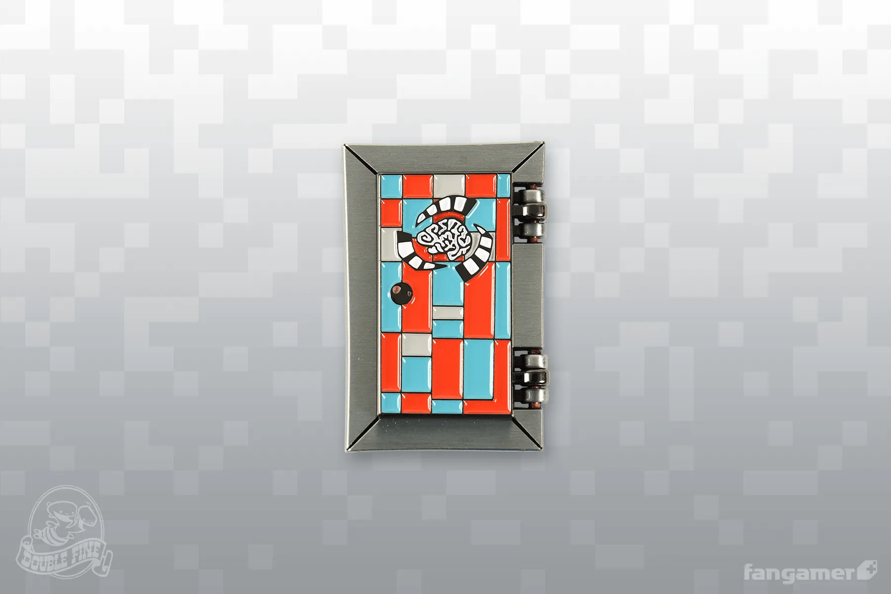 Psycho-Portal Hinged Lenticular Pin