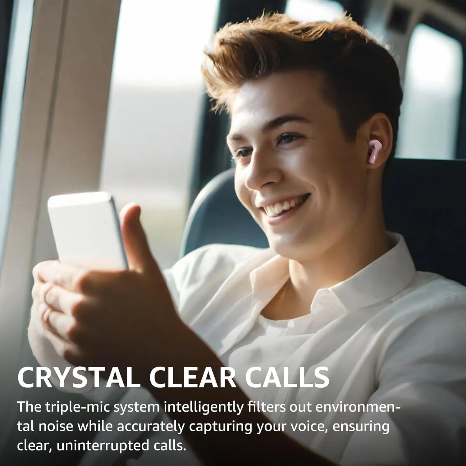 TOZO Hybrid Active Noise Cancelling Wireless Earbuds with 6 Mics AI Clear Call Ear Buds 55H Playtime with LED Display 32 Preset EQs via APP Bluetooth 5.3 IPX8 Waterproof in Ear Headphones