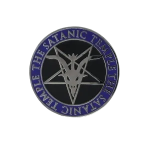 TST Purple Text Logo Lapel Pin