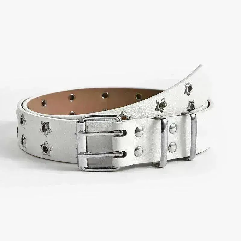 Women's Fashion Stars Decorative Double row Belt