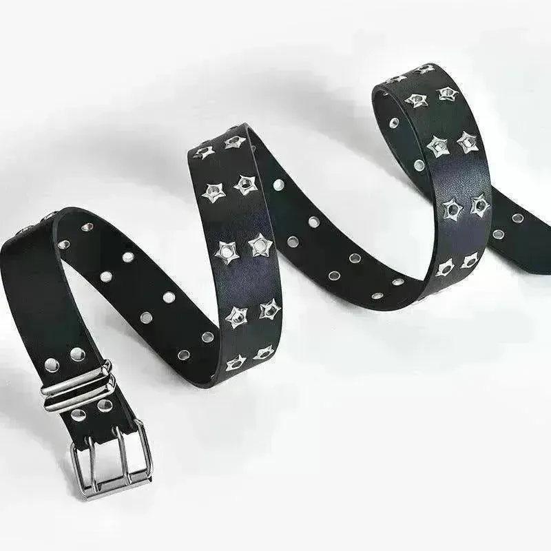 Women's Fashion Stars Decorative Double row Belt