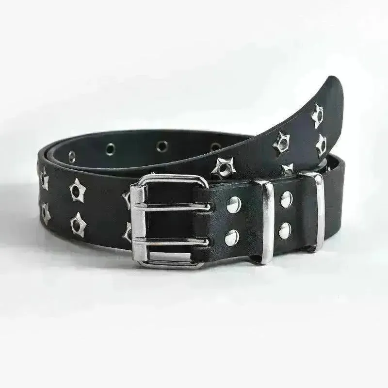 Women's Fashion Stars Decorative Double row Belt