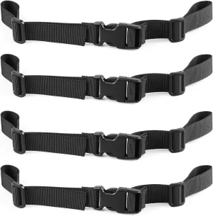 XTACER Backpack Chest Strap Adjustable Backpack Sternum Strap Chest Belt with Buckle (Pack of 4)